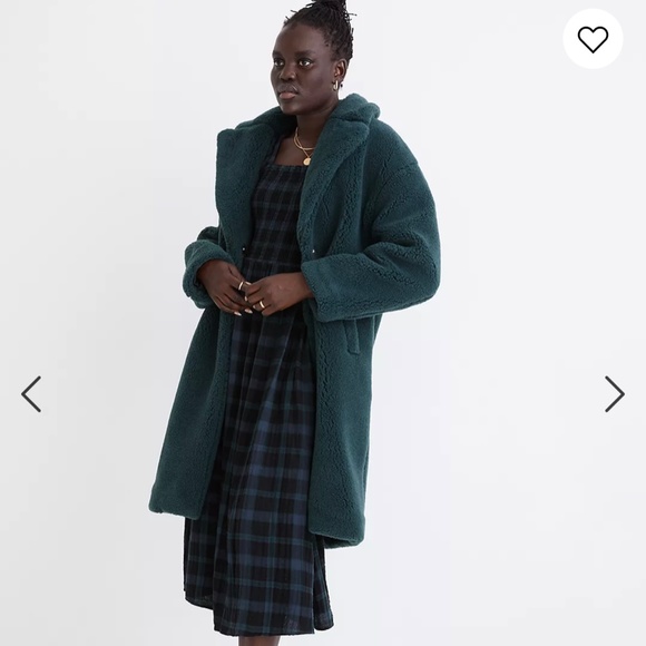 Preowned Madewell Long Teddy Sherpa Coat - Picture 5 of 11